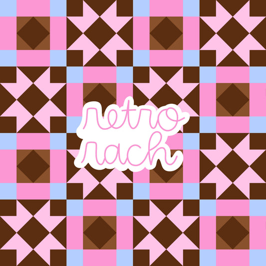 Chocolate Quilt Seamless Pattern