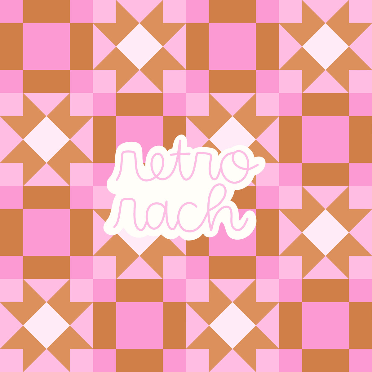 Pink Honey Quilt Seamless Pattern