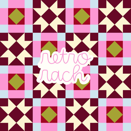 Cozy Burgundy Quilt Seamless Pattern
