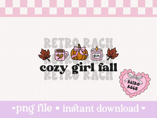 Cozy Girl Fall PNG file