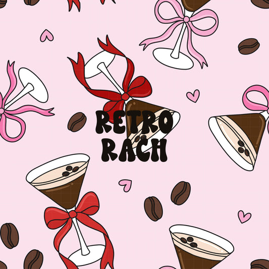 Espresso Martini Seamless Pattern