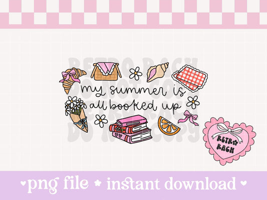 My Summer is All Booked Up PNG File