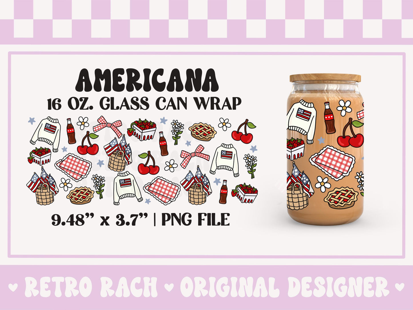 Vintage Americana Cup Wrap File