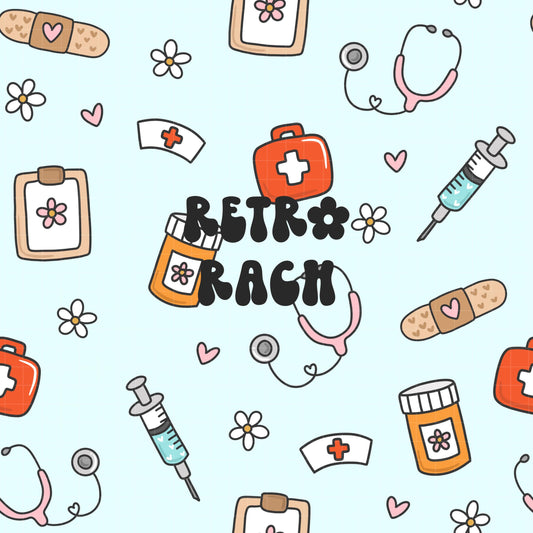 Healthcare Icons Seamless Pattern