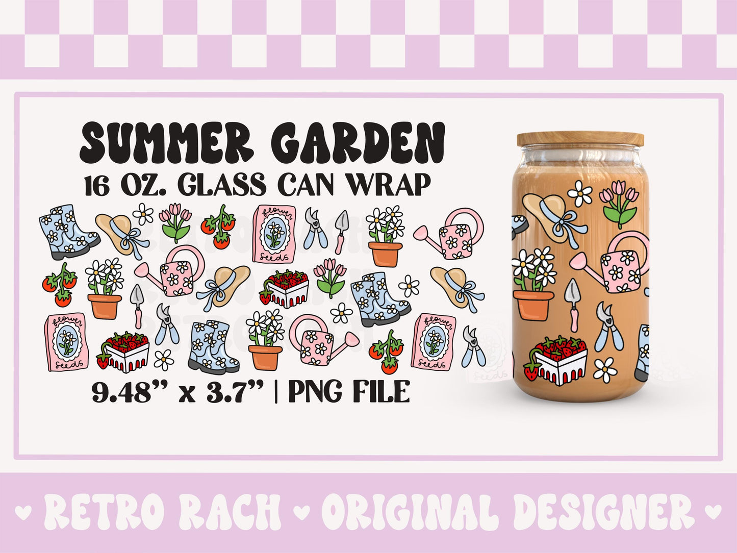Summer Garden Cup Wrap File