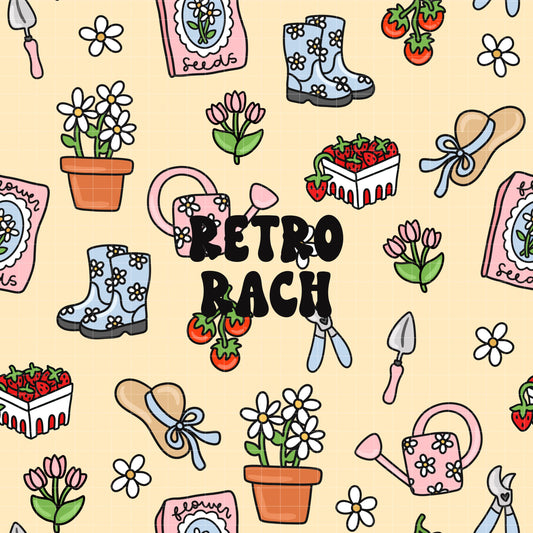 Gardening Seamless Pattern