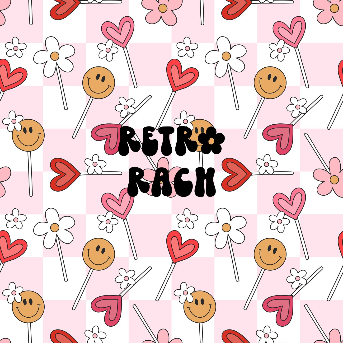 Valentine Suckers Seamless Pattern