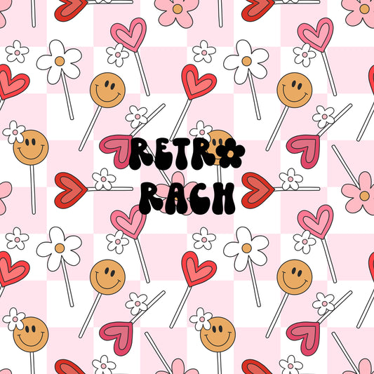 Valentine Suckers Seamless Pattern