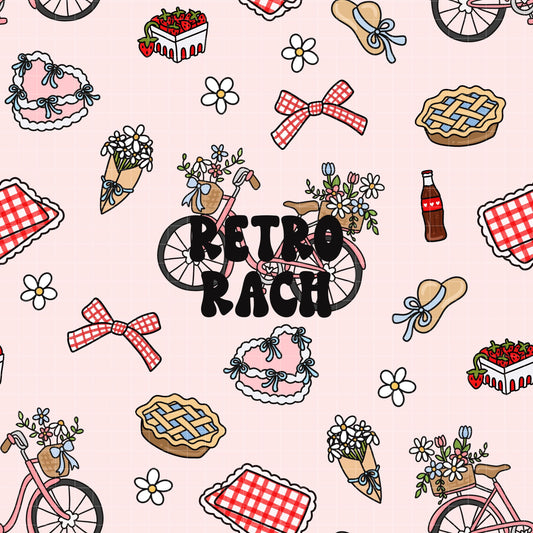 Coquette Picnic Seamless Pattern
